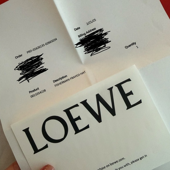 Loewe Frayed Denim Hat with Logo Straps main image 9